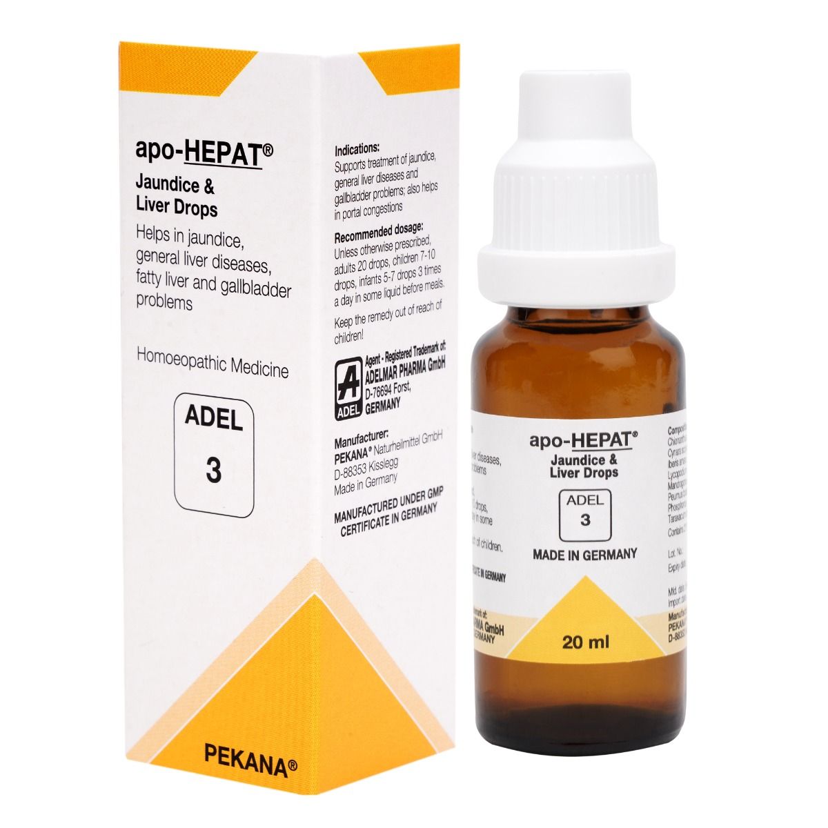 ADEL 3 Apo-Hepat Drops | Jaundice & Liver Care Drops