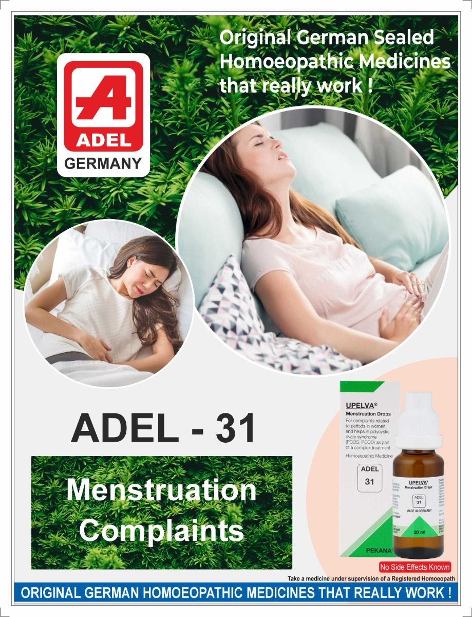 Adel 31 Homeopathic Medicine for Menstrual Complaints