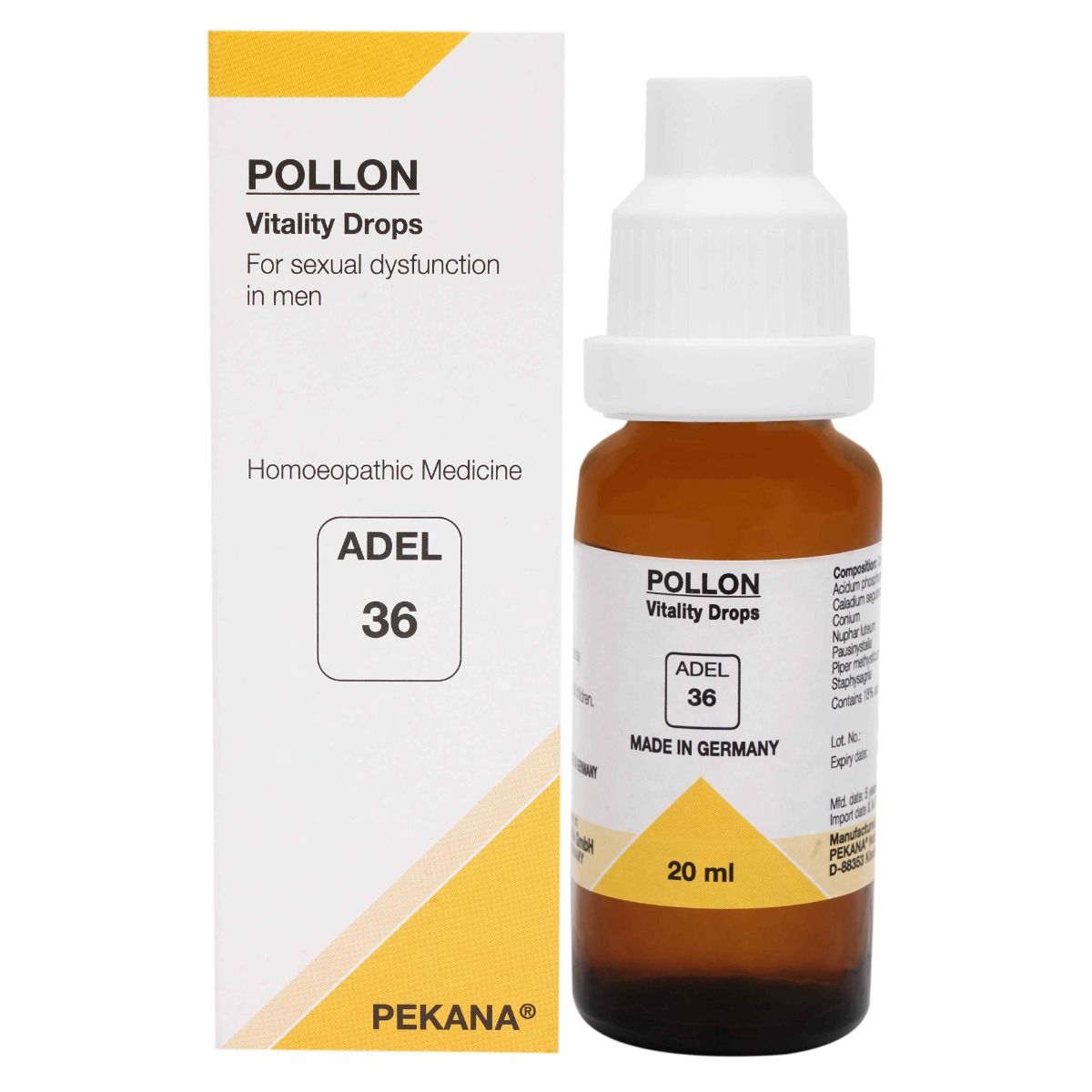 Adel 36 POLLON Vitality Drops Homeopathic Medicine for Early Ejaculation