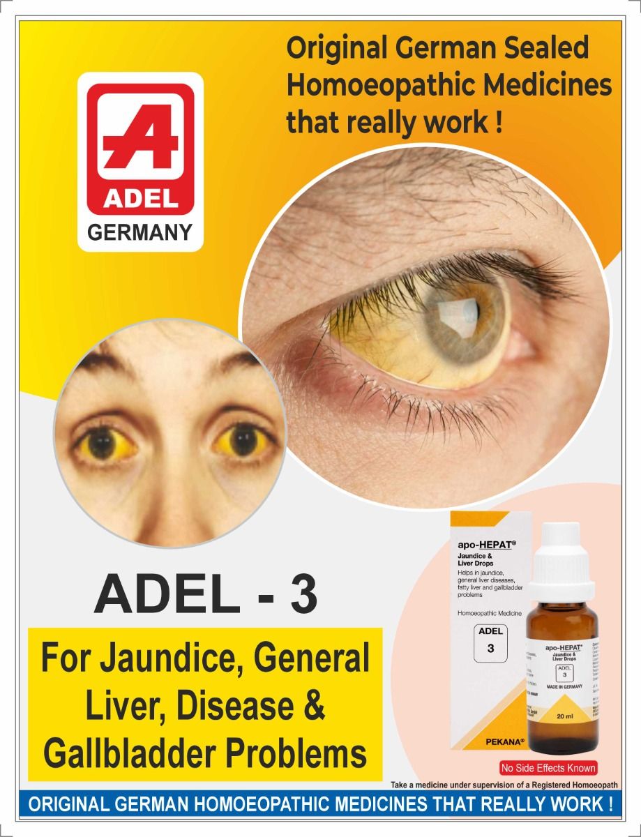 ADEL 3 Apo-Hepat Drops | Jaundice & Liver Care Drops