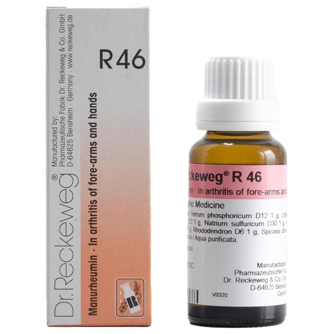 Dr. Reckeweg R46 Manurheumin - Arthritis of fore-arms and hands