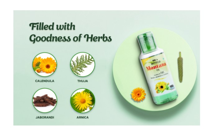 SBL Arnica Montana Hair Oil with TjcSBL Arnica Montana Hair Oil