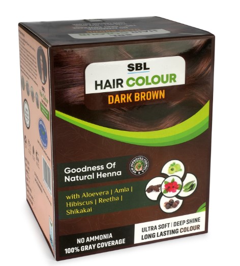 SBL Hair Color Dark Brown Pack