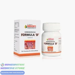 Bakson's Homoeopathy Formula 'D' Tablet