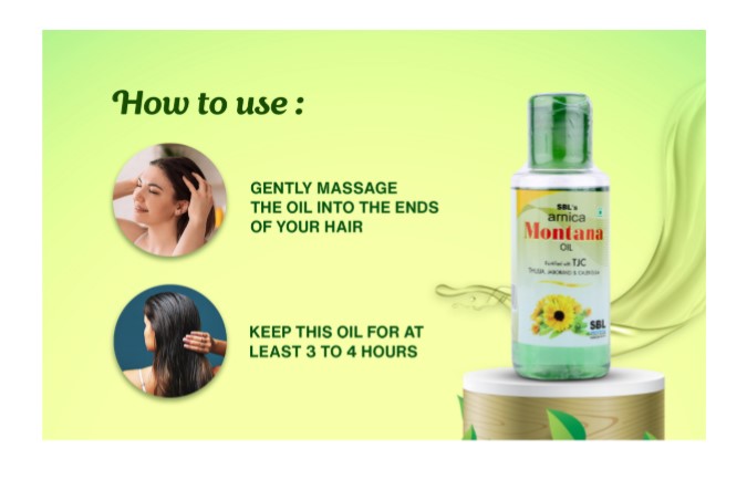 how to use SBL Arnica Montana Hair Oil