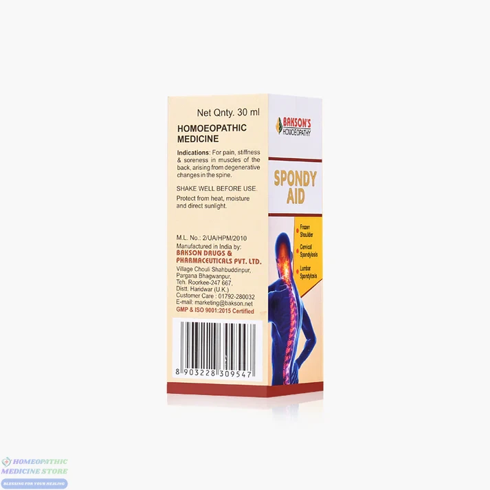 Bakson's Homoeopathy Spondy Aid Drop