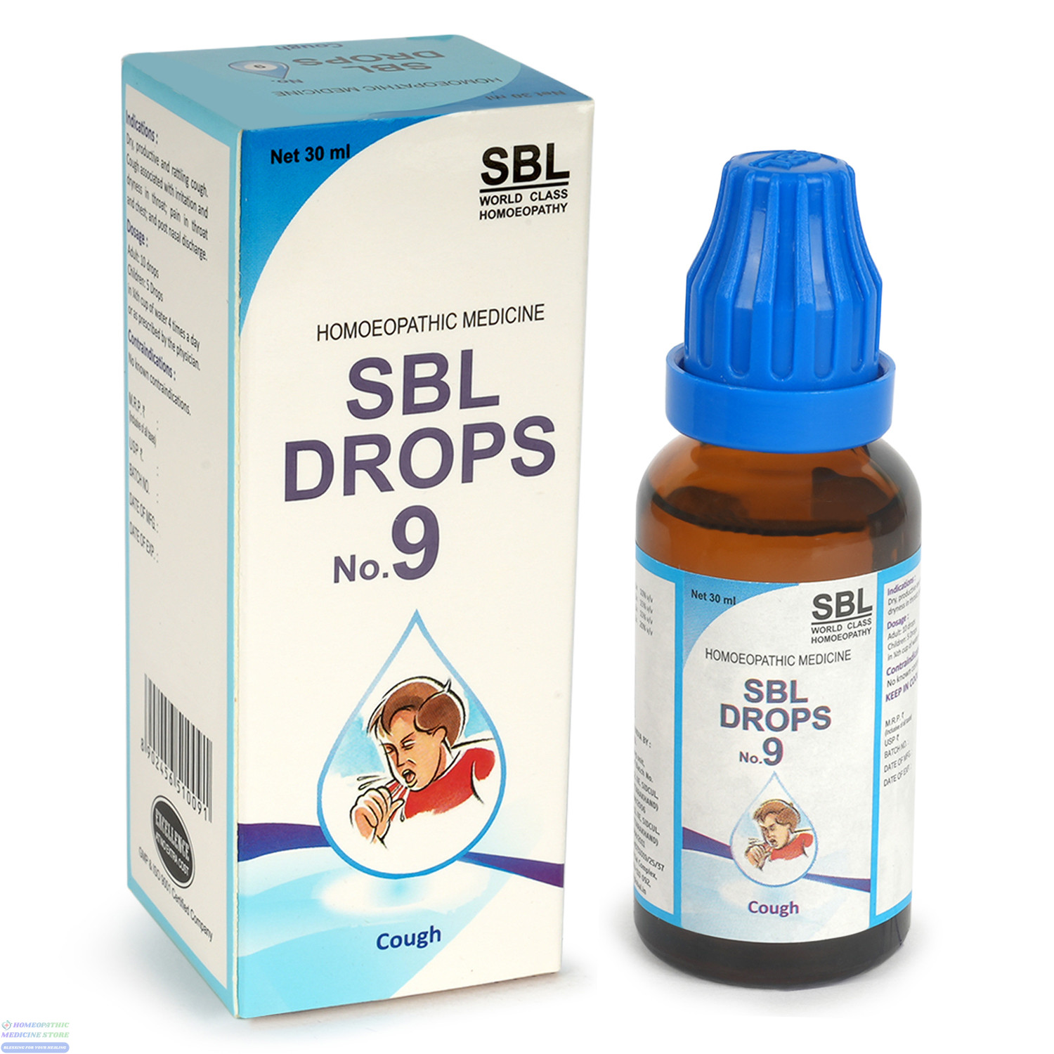SBL Drops No. 9 ( For Cough)